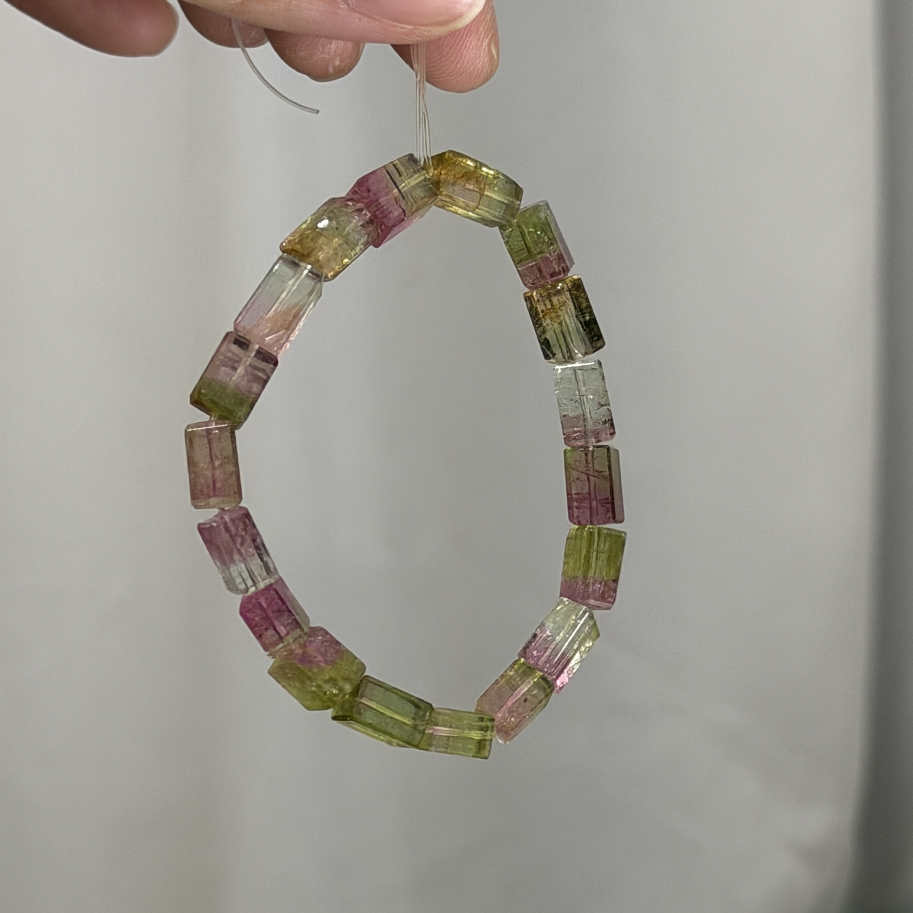 收藏品西瓜碧璽 5+方珠 TM1619