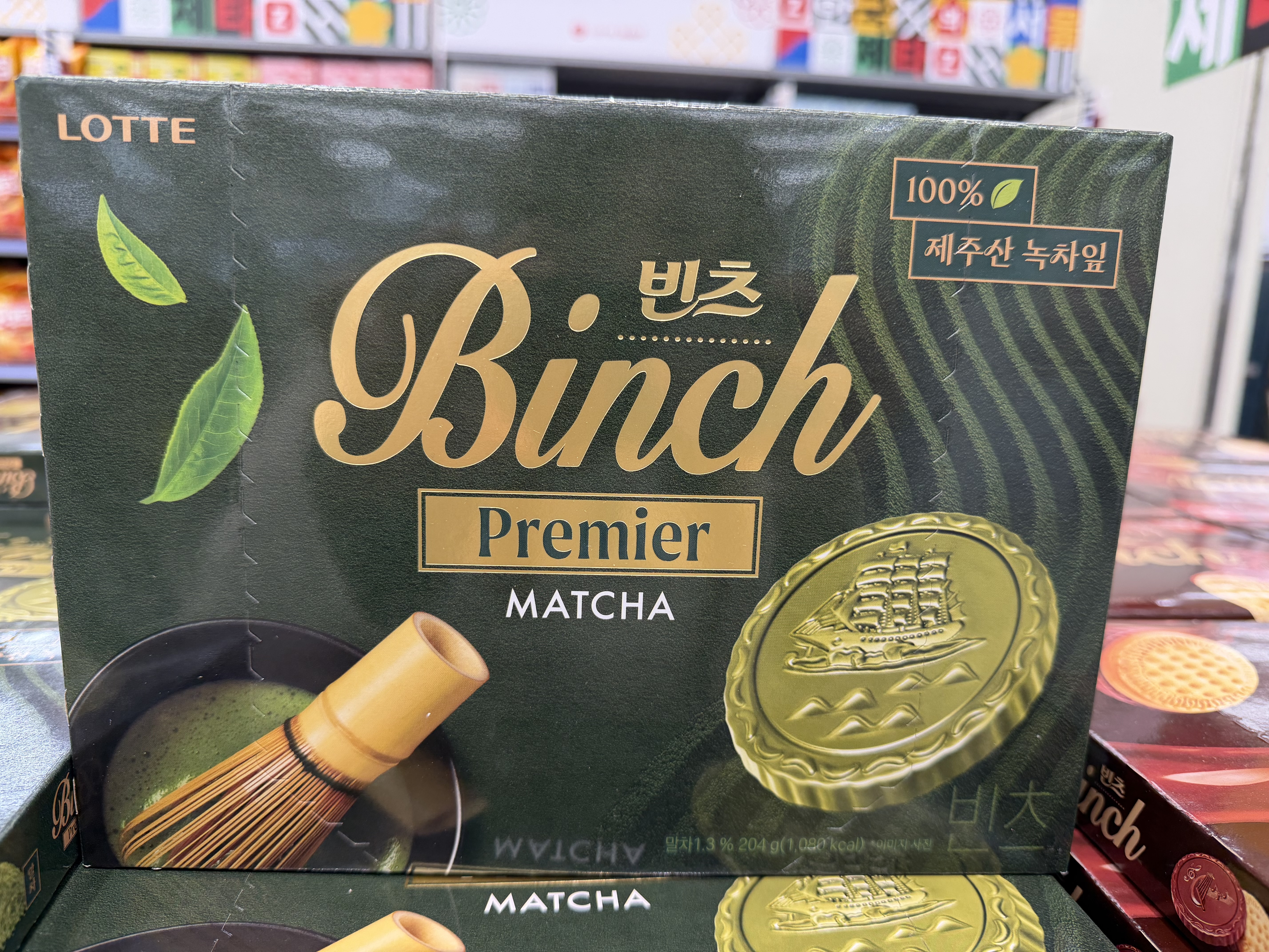 LOTTE Binch Premier Matcha 抹茶餅乾
