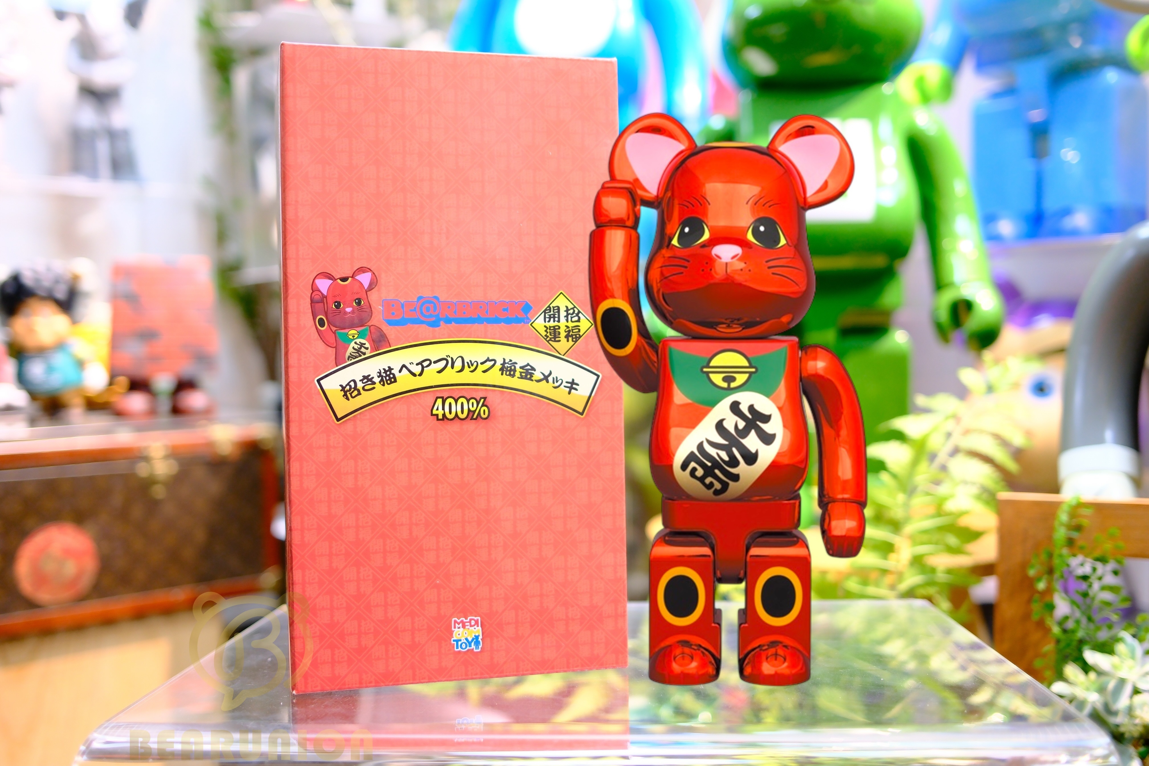 🥇現貨🥇Bearbrick 400% 招財貓 梅金