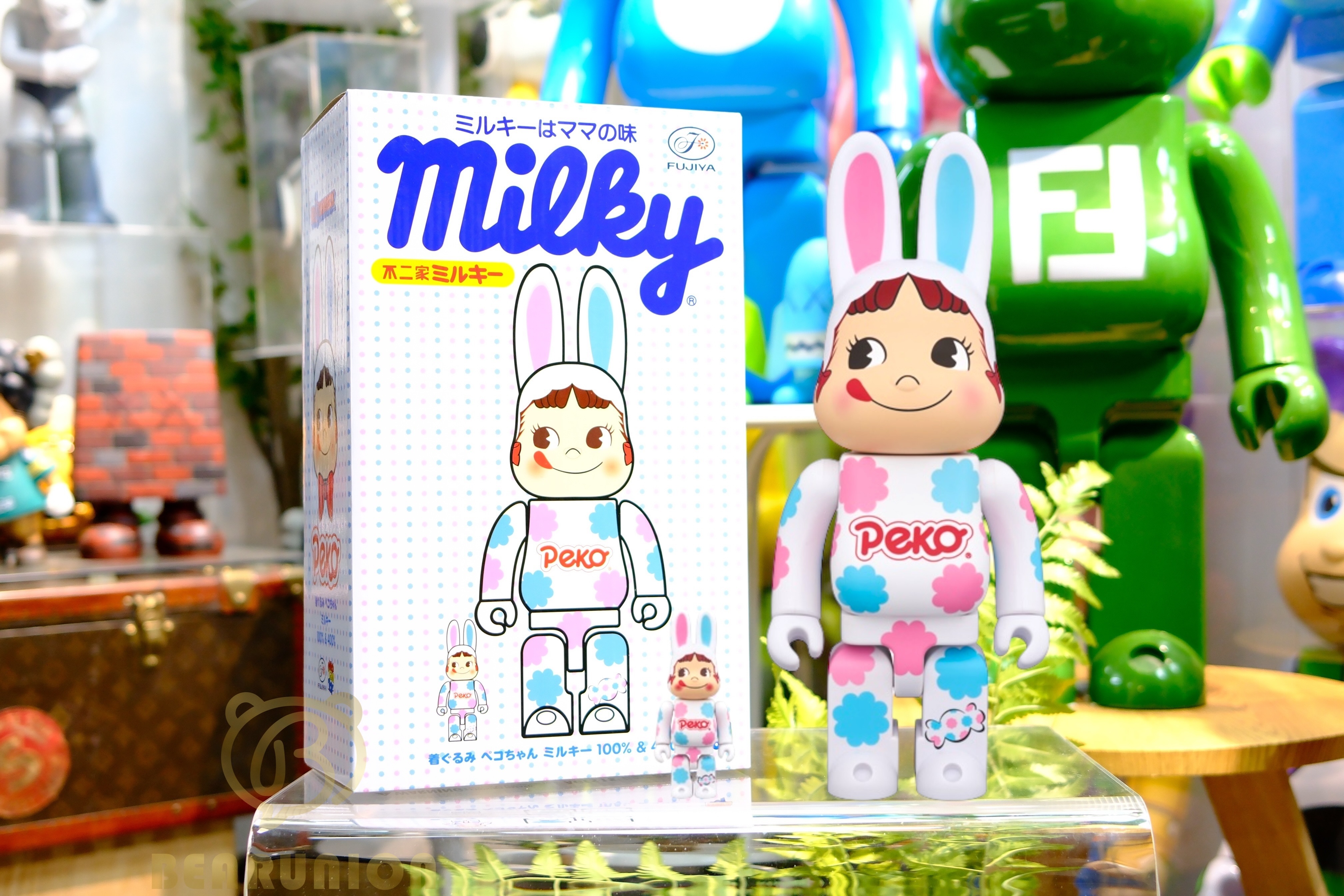 🥇現貨🥇Bearbrick 400% 100% 不二家 PEKO FAMILY