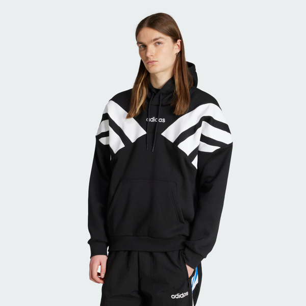 Adidas 愛迪達 Sweatshirt JX3062 男 連帽上衣 帽t 連帽長袖 黑 白 亞版