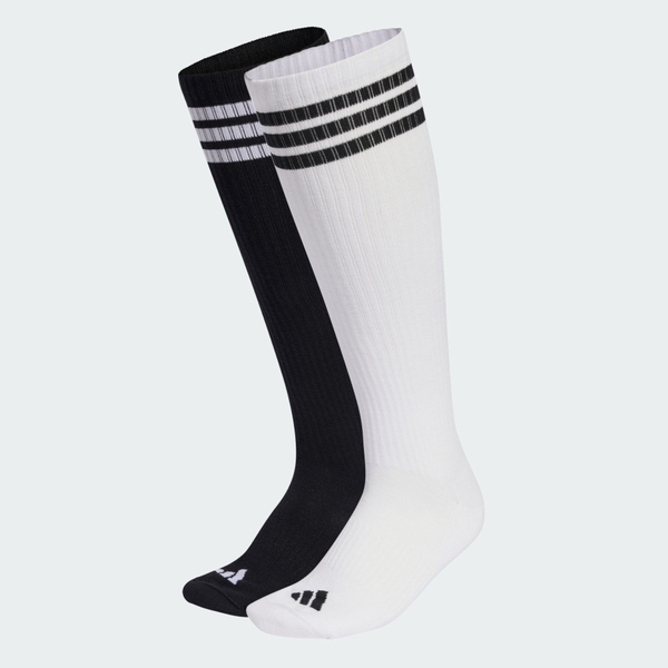 Adidas 愛迪達 Knee Sock KC5623 長筒襪 運動襪 2雙入 白 黑