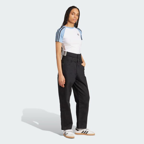 Adidas 愛迪達 3s Slim Tee JV7191 女 T恤 運動上衣 休閒短袖 白 水藍 亞版