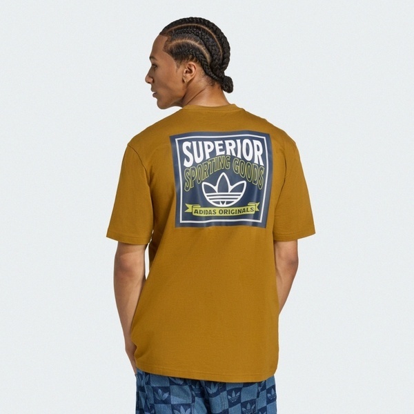 Adidas 愛迪達 Graphic Lo Ss T JW0160 男 T恤 運動上衣 休閒短袖 黃 亞版