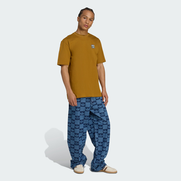 Adidas 愛迪達 Graphic Lo Ss T JW0160 男 T恤 運動上衣 休閒短袖 黃 亞版