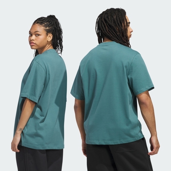 Adidas 愛迪達 Shmoo H Tee JX5448 男女 T恤 運動上衣 休閒短袖 綠 亞版