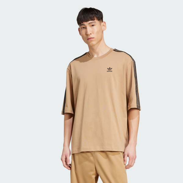 Adidas 愛迪達 Oversize Tee JY1397 男 T恤 運動上衣 休閒短袖 卡其 黑 亞版