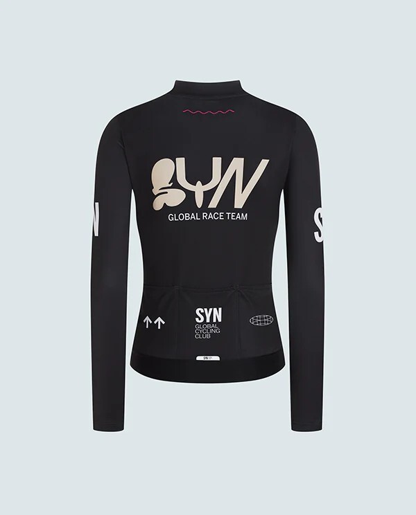 SYN 女款車衣 Pro Team Shield Jersey Slick 保暖長袖 /黑