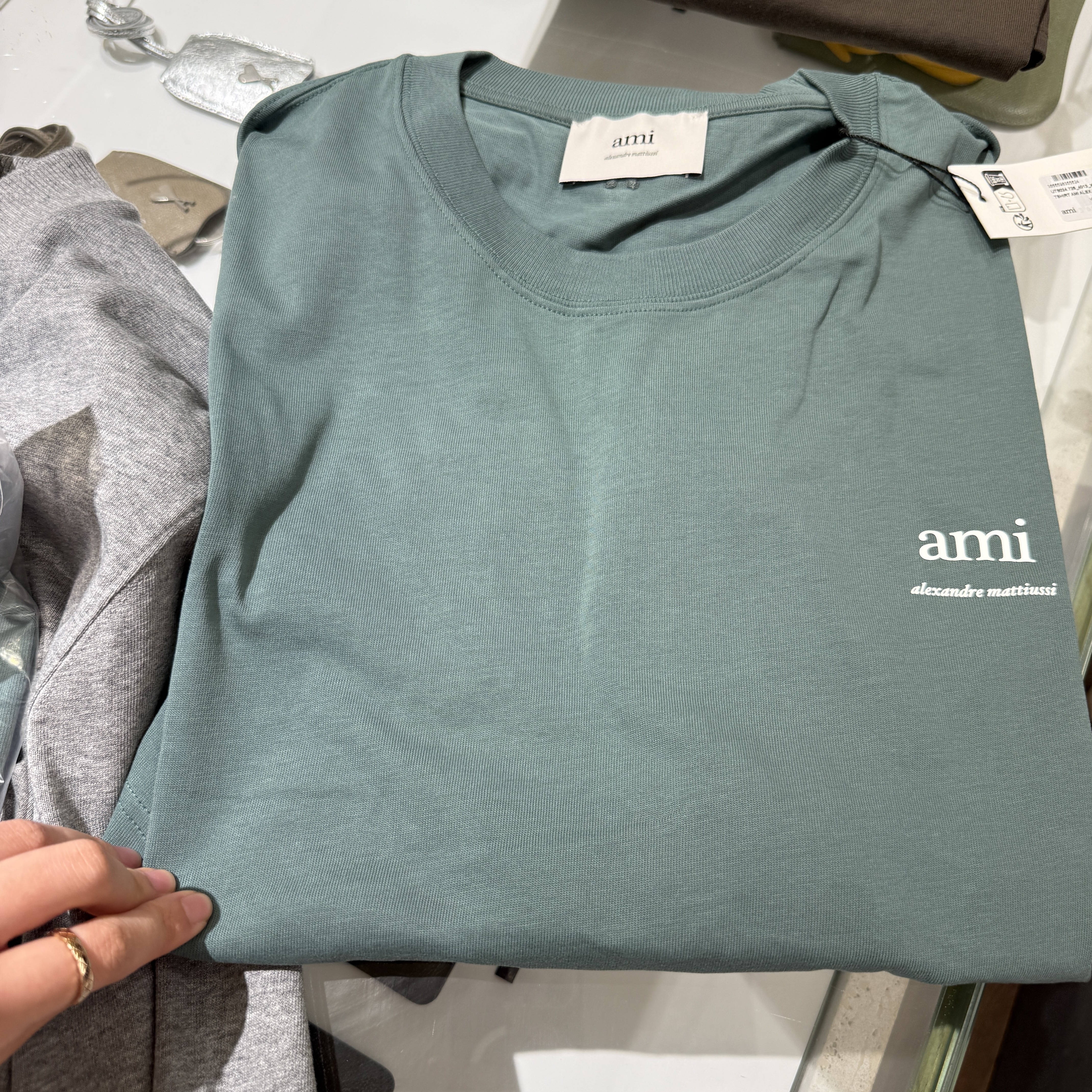 Ami Paris Tee tshirt green