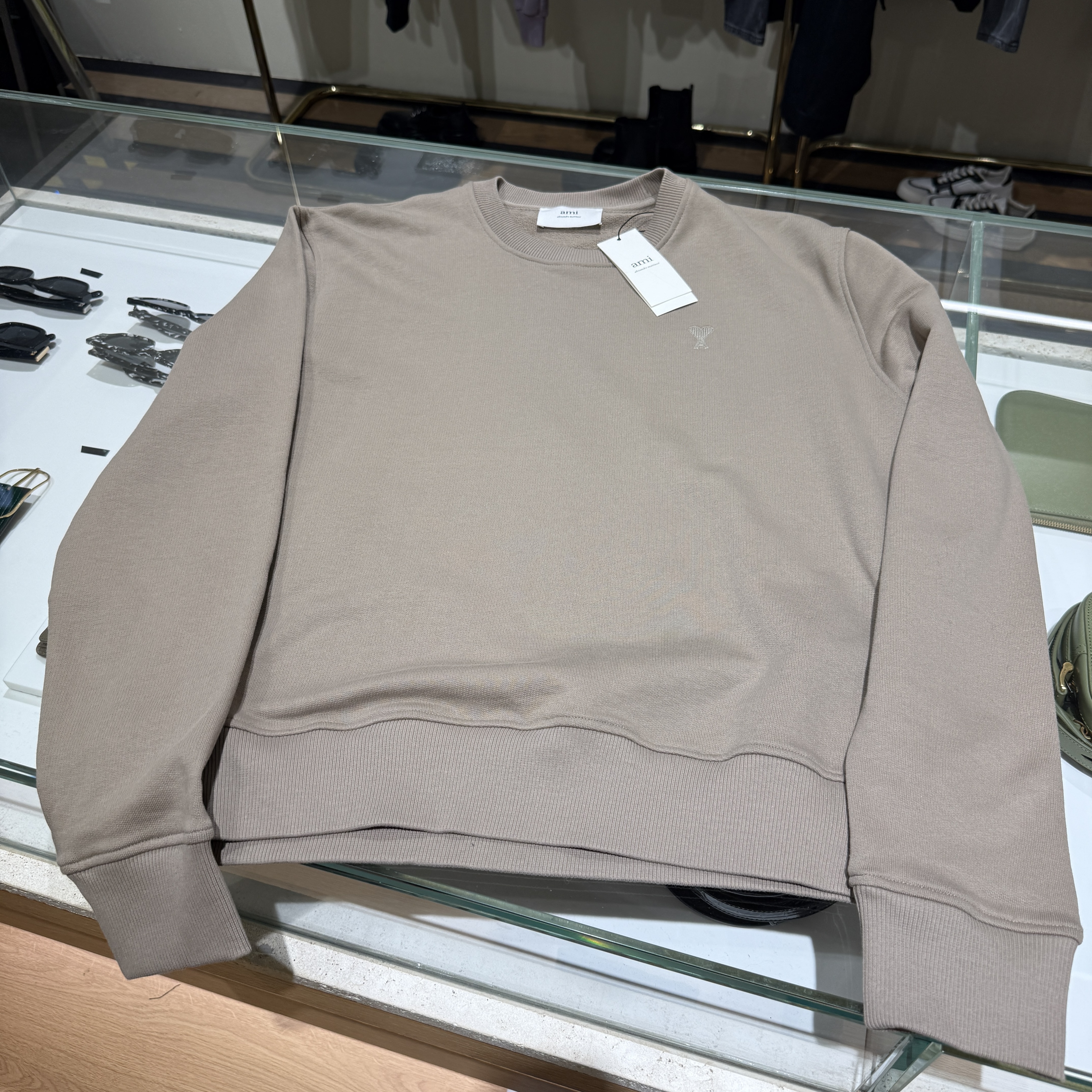 Ami Paris SWEATSHIRT AMI latte