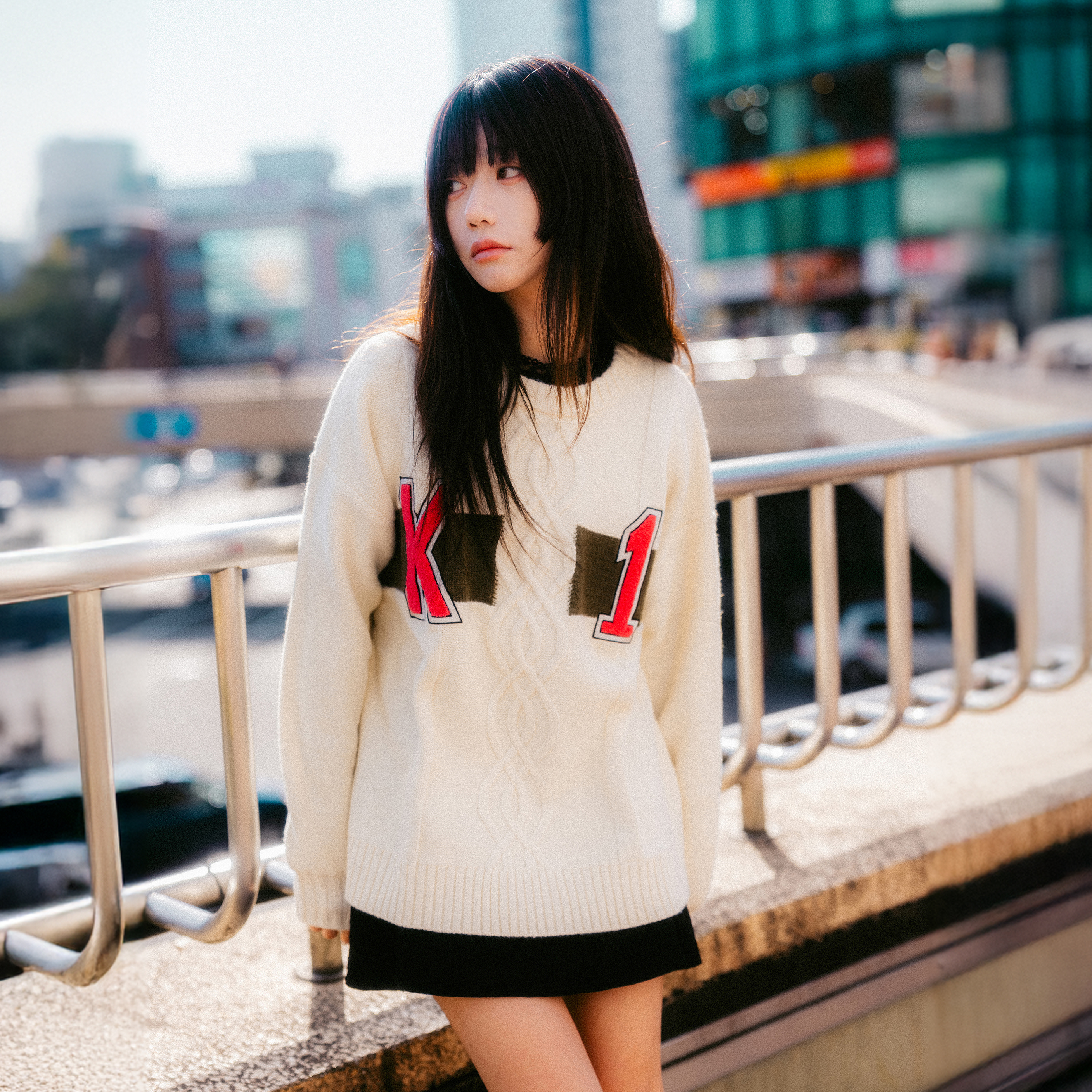 廣瀨康一 針織緹花毛衣