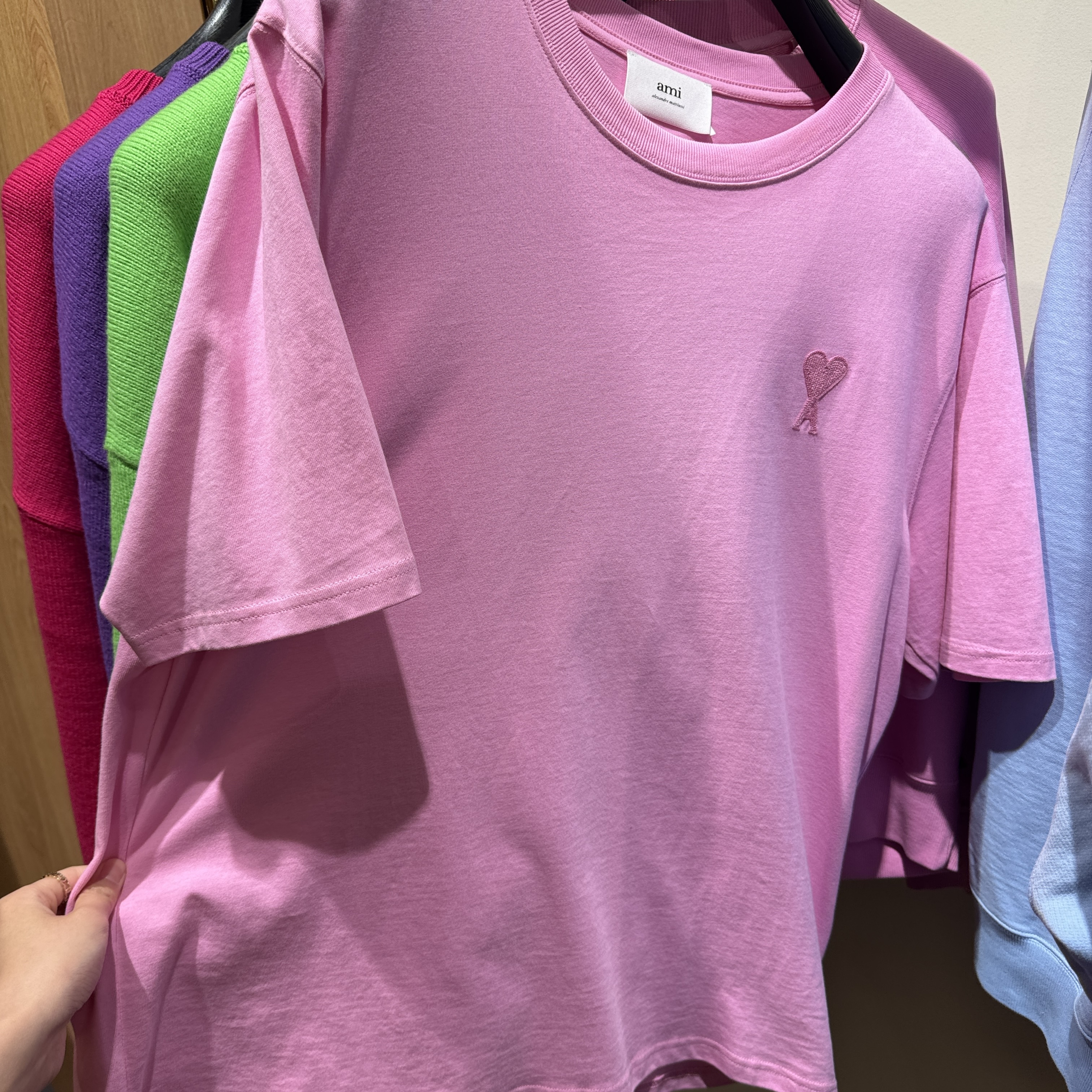 Ami Paris TONAL AMI DE Tee tshirt baby blue