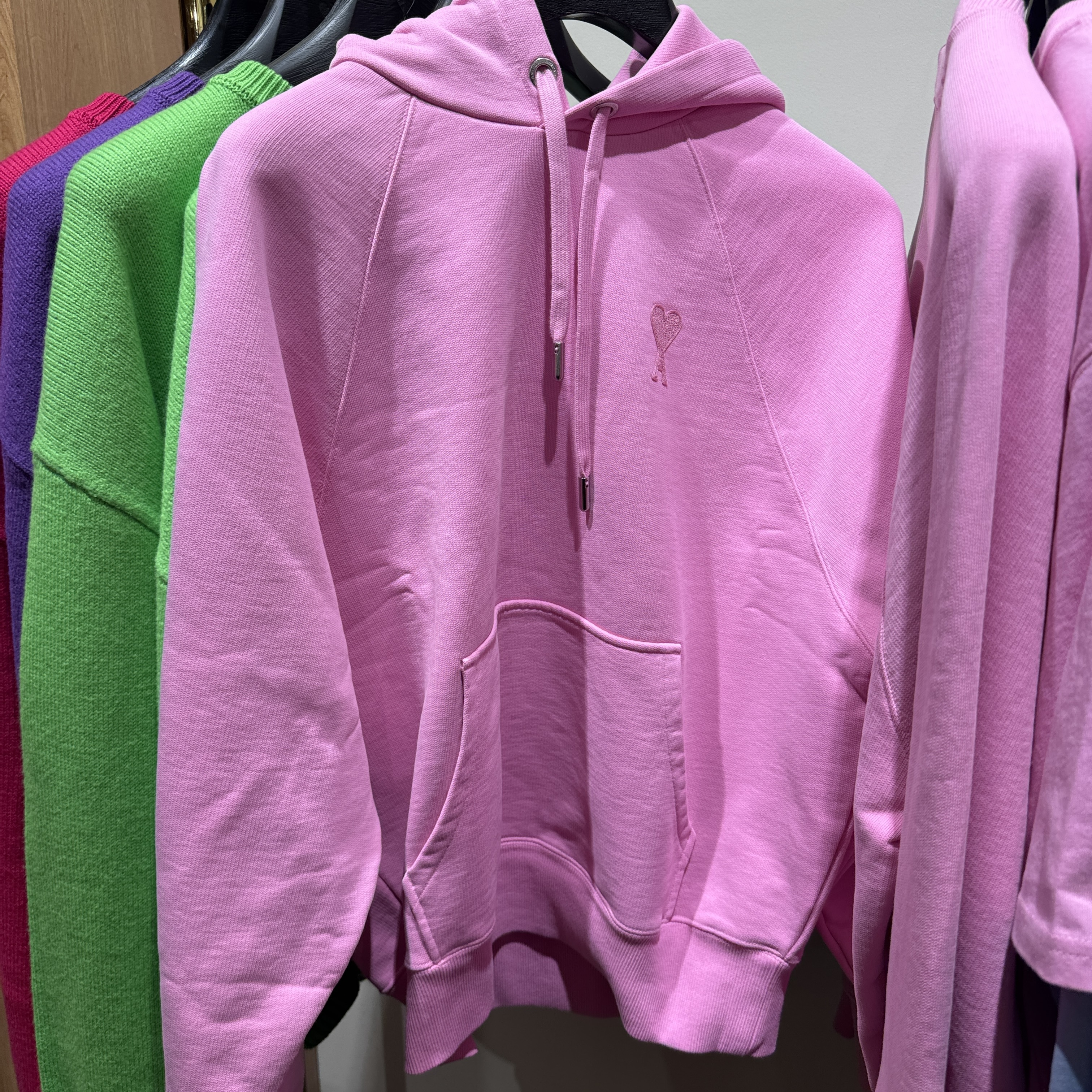 Ami Paris TONAL ADC HOODIE AMI pink