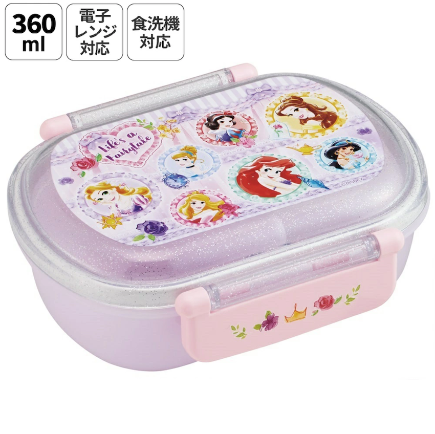 日本製 2026 新版 Skater 圓角餐盒 - Disney Princess
