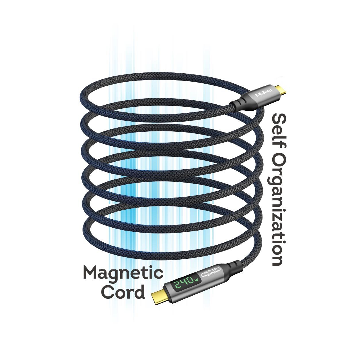 ProMini U4.2 80G 磁吸LED顯示 · 80Gbps超高速數據傳輸線 (1m)