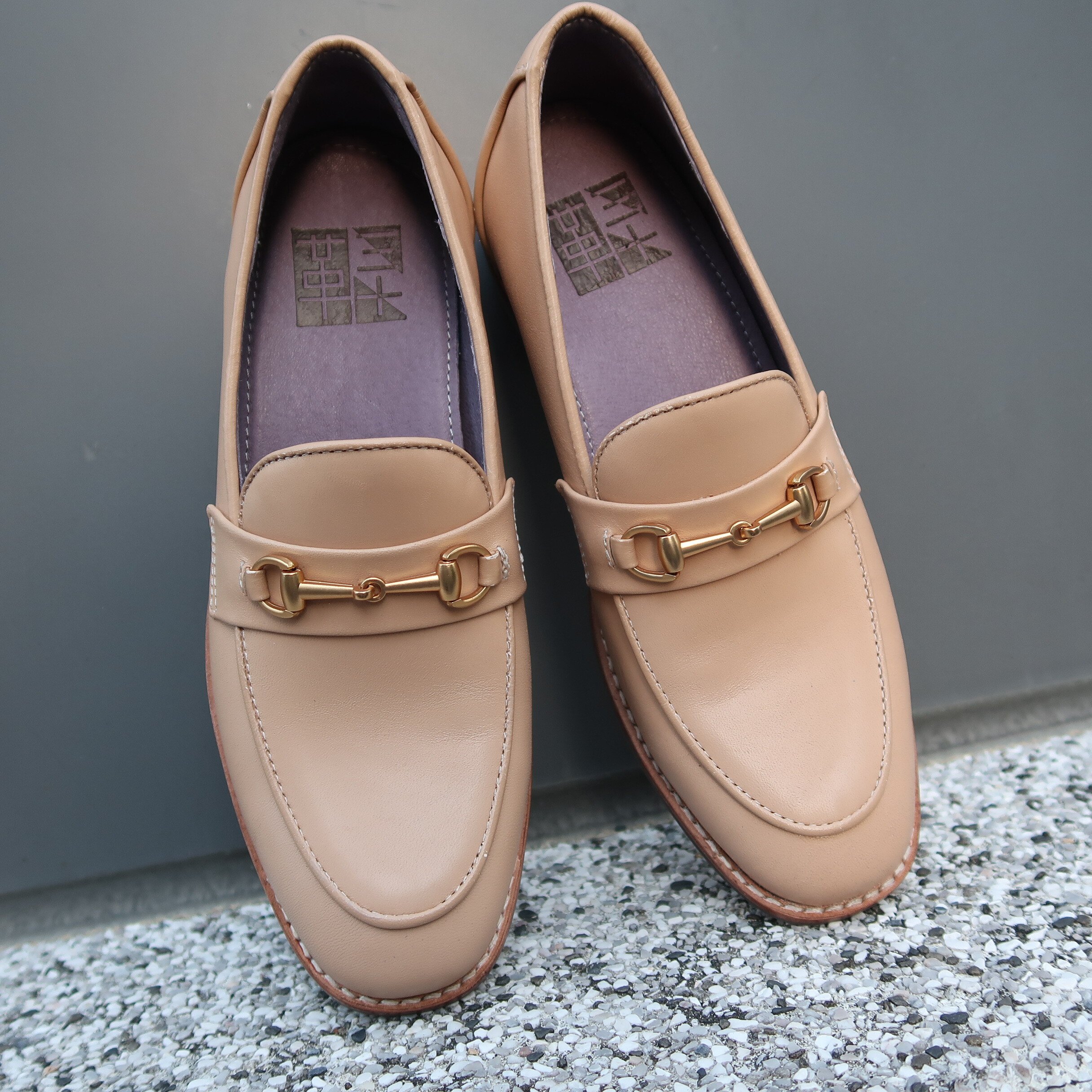 【馬銜釦樂福】MIT台灣製造小木跟懶人紳士樂福鞋手工鞋