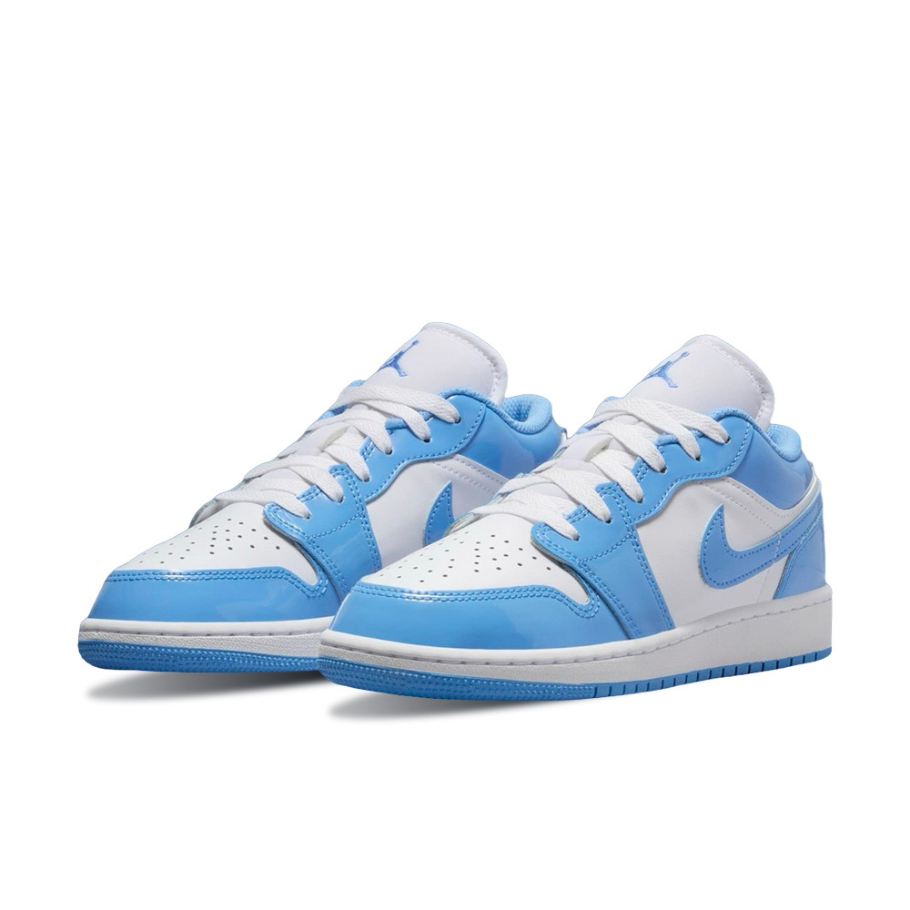 Nike Air Jordan 1 Low SE Legend Blue Patent 漆皮 北卡藍 GS 大童鞋 FZ3929-114