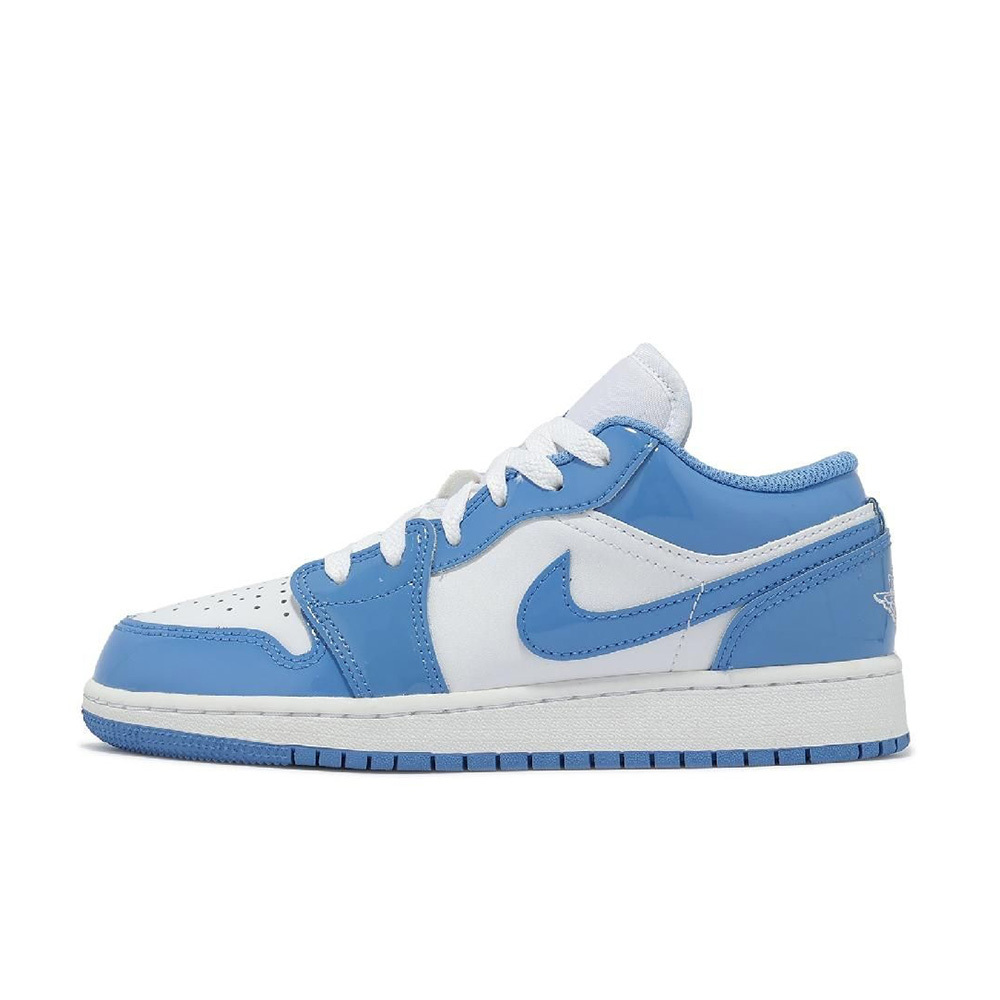 Nike Air Jordan 1 Low SE Legend Blue Patent 漆皮 北卡藍 GS 大童鞋 FZ3929-114