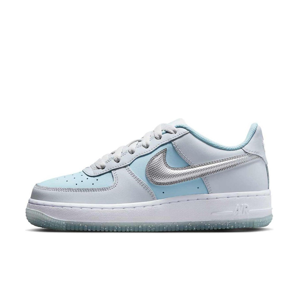Nike Air Force 1 Low 冰川藍銀 GS 果凍底 大童鞋 HQ3249-043