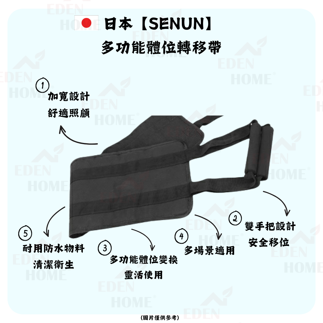 日本【SENUN】多功能體位轉移帶