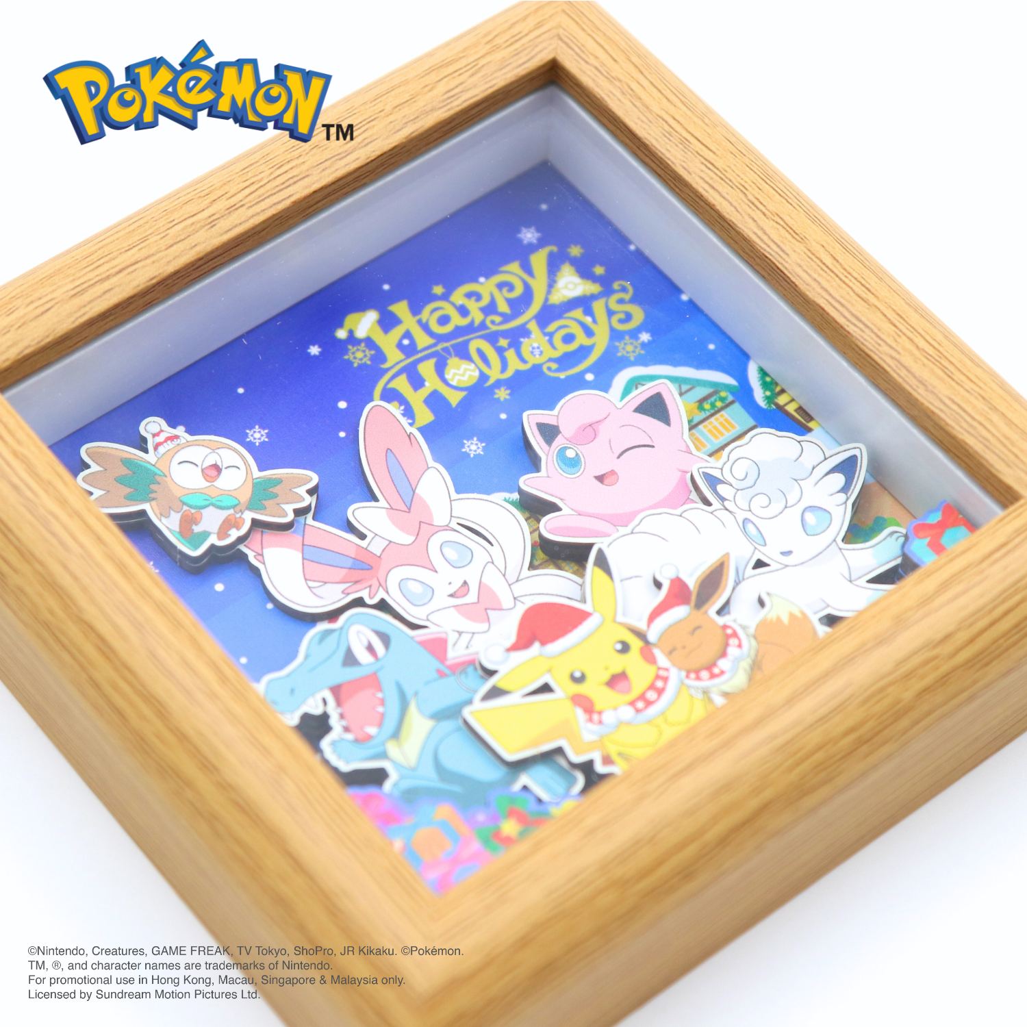 Pokémon Wooden Framed 3D Art - Christmas Gift