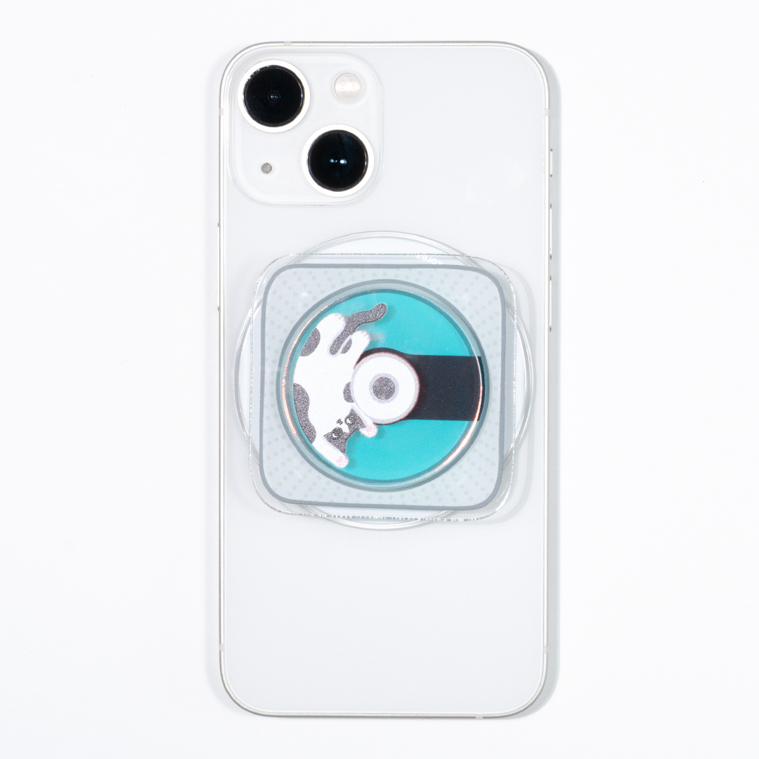 Sammyo store 磁吸手機支架 / 享受音樂乳牛貓