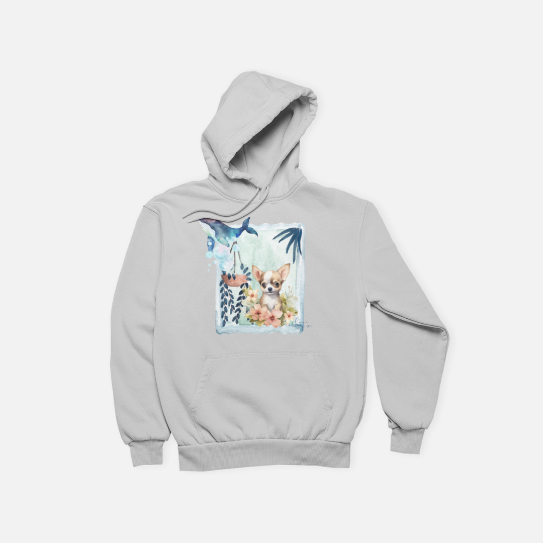 窗前吉娃娃 | 美式連帽大學 T 經典刷毛