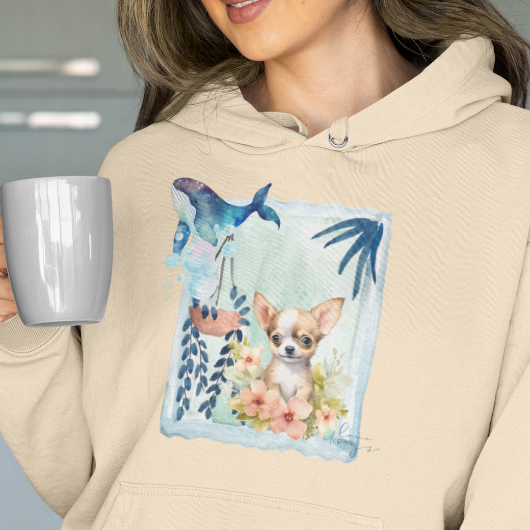 窗前吉娃娃 | 美式連帽大學 T 經典刷毛