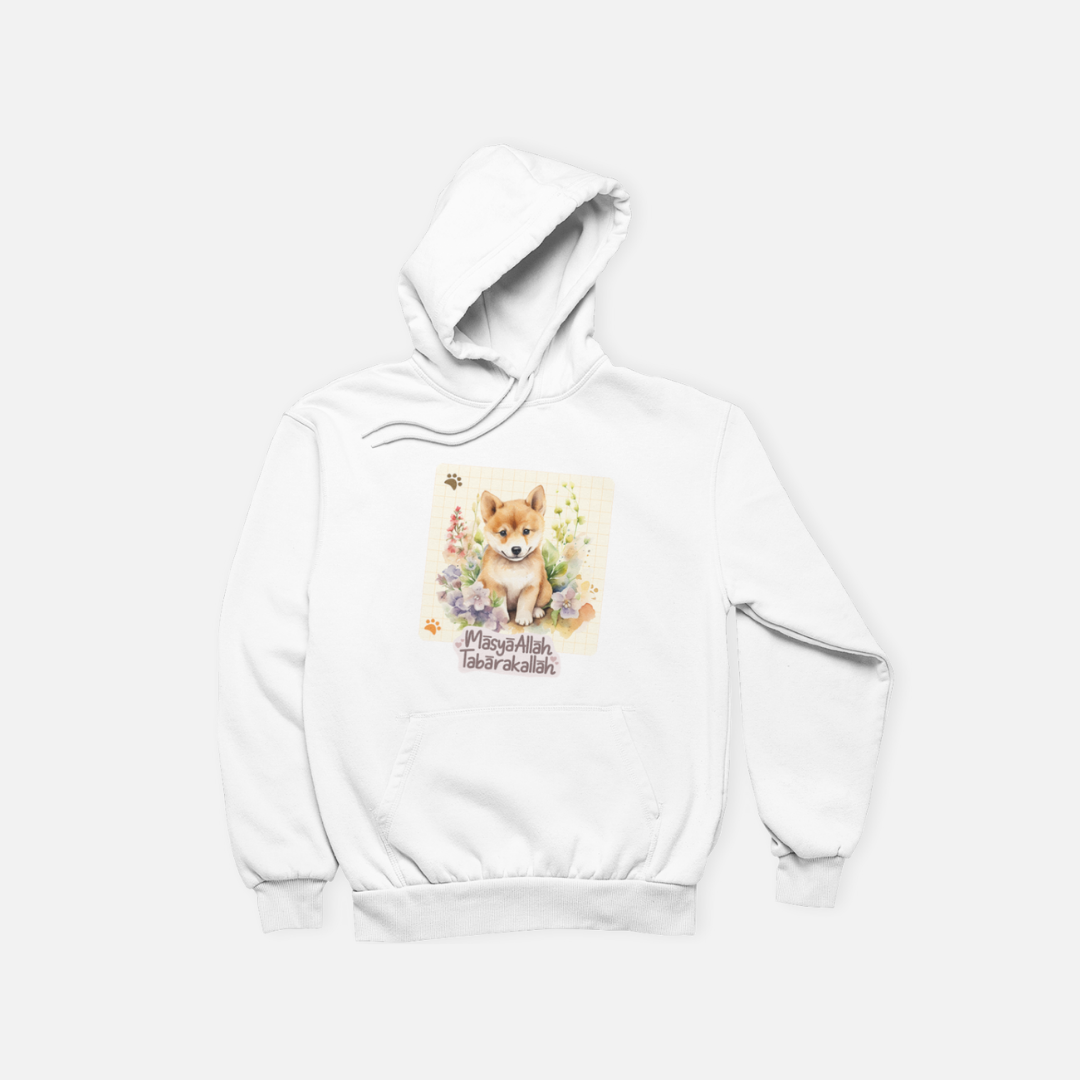 花見柴犬 | 美式連帽大學 T 經典刷毛