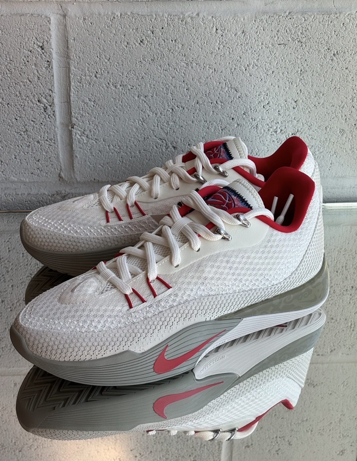 男鞋 NIKE S.T. FLARE EP 米灰紅 馬年 新年 銀扣 戶外耐磨 氣墊 緩震 實戰鞋 籃球鞋【IQ1128-162】CNY