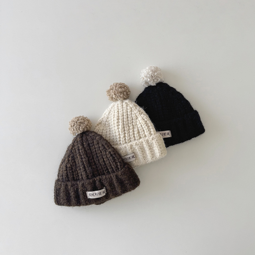 球球粗針織寶寶帽(3m-2y)