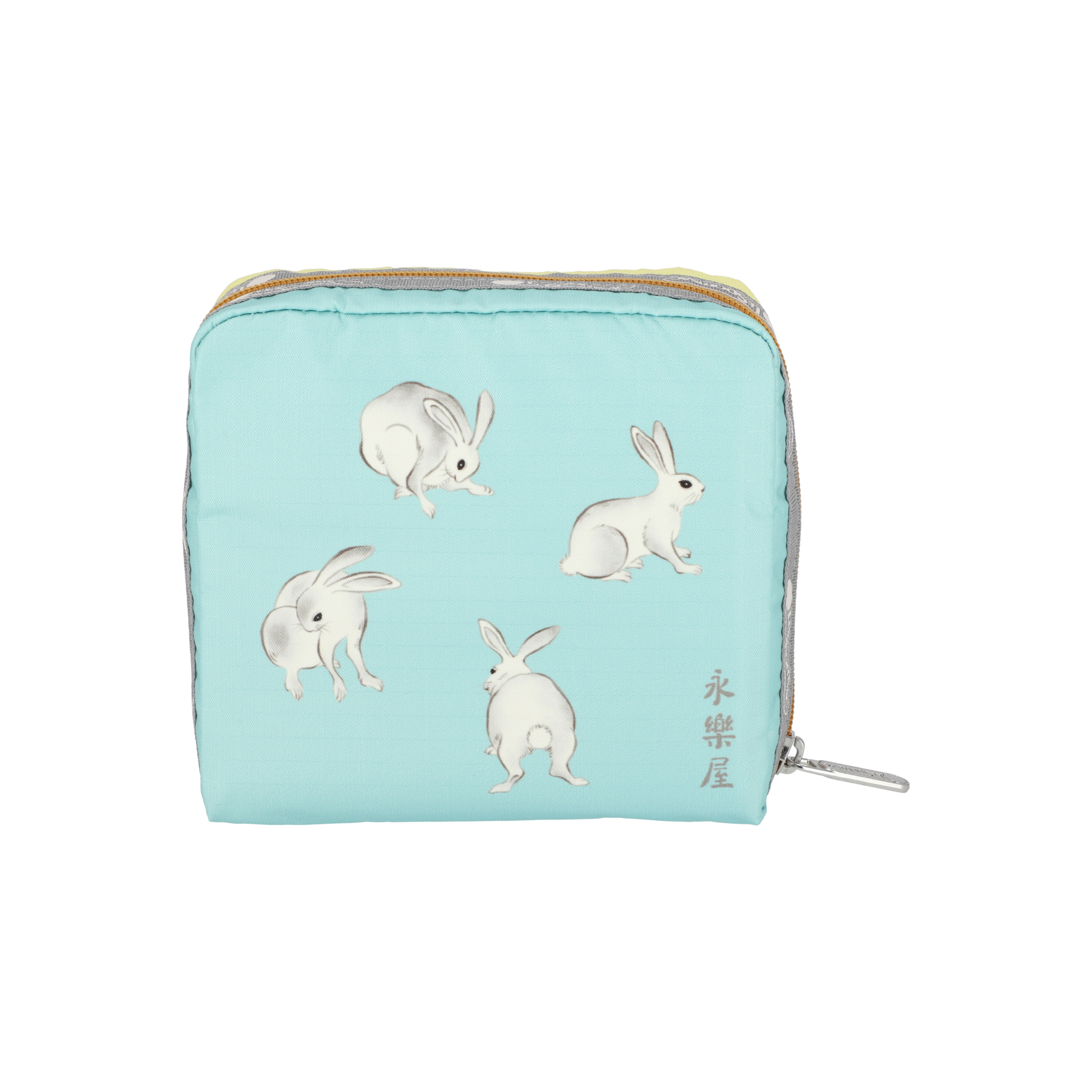 中方形化妝包 (JAPANESE ART BUNNY)