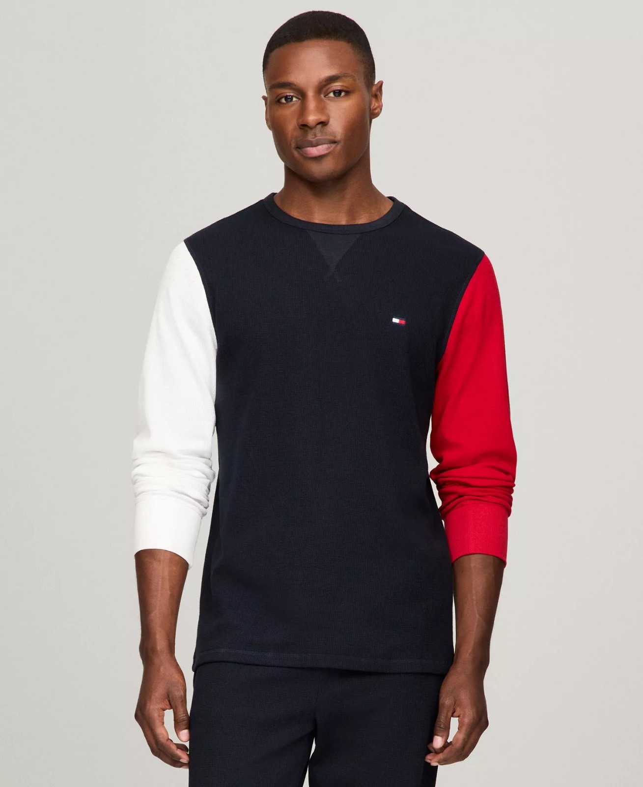 【預購】Q121704 Tommy Hilfiger  男士保暖Logo長袖睡衣襯衫