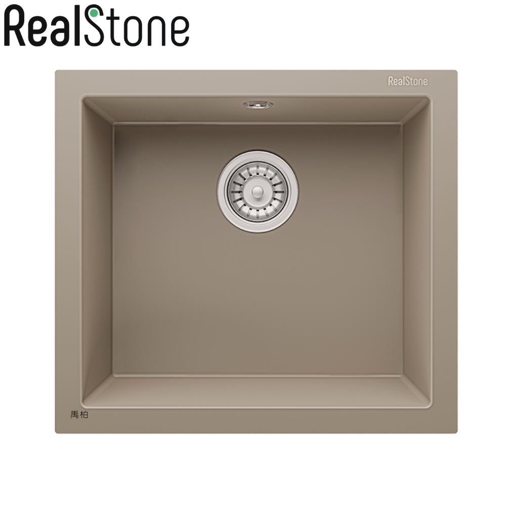 RealStone 花崗岩水槽 奶茶岩(52x47cm)-GORDION52 K0566010119