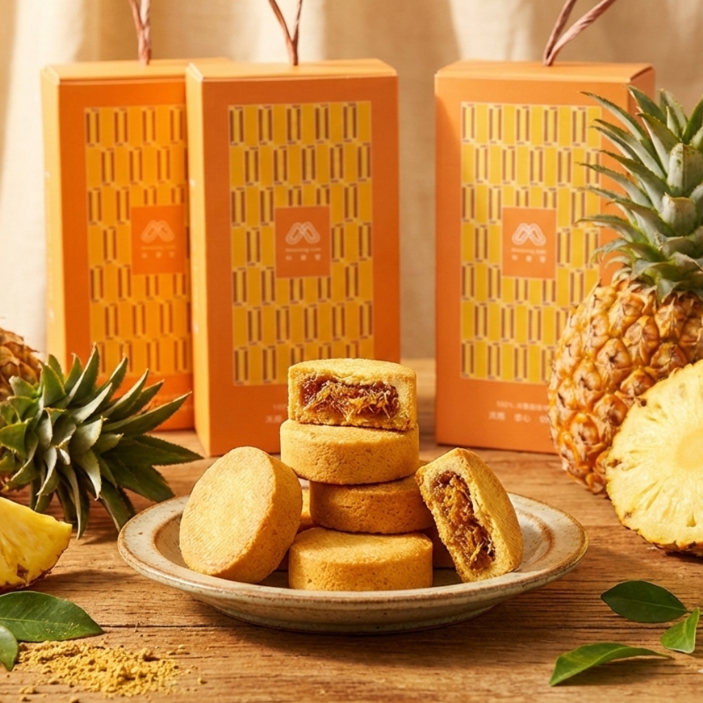 【米樂客】 宜蘭二湖土鳳梨酥6入禮盒❘ 全台最高緯度❘ 宜蘭唯一土鳳梨產地❘台農3號