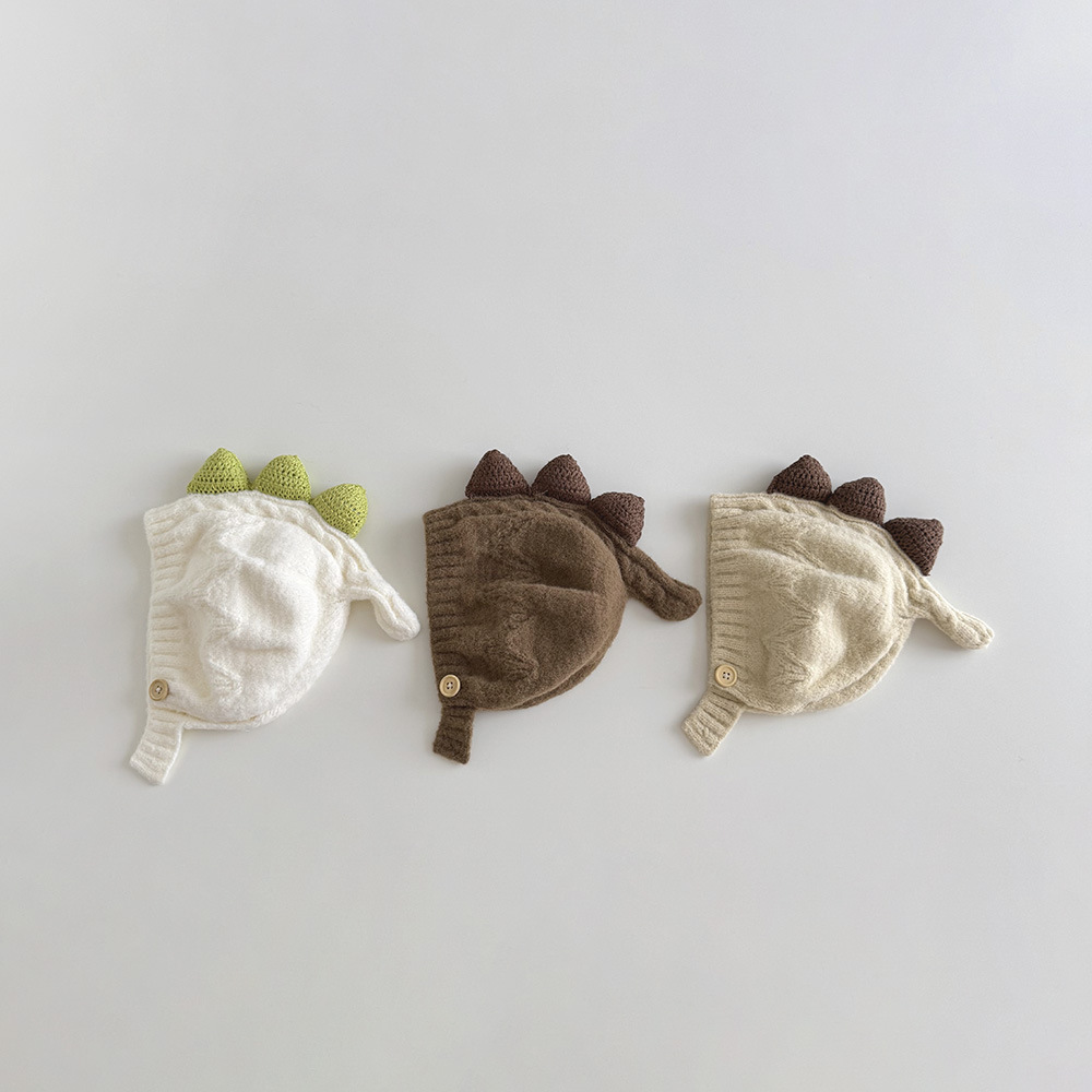 立體恐龍針織護耳帽(5m-3y)