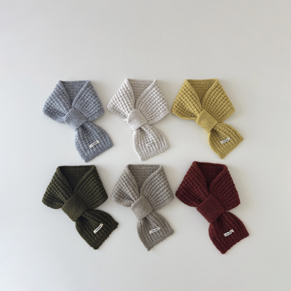 玉米粒交叉圍巾(3-14y)