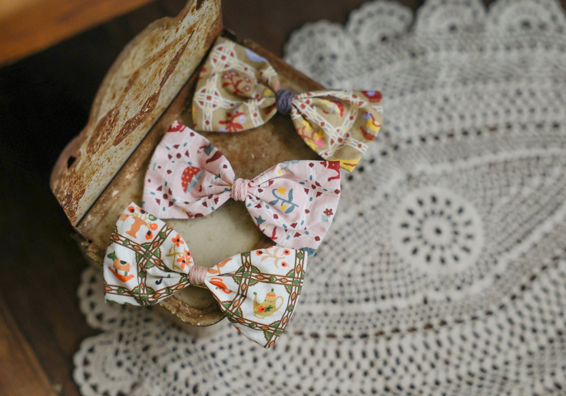 童話故事蝴蝶結髮飾