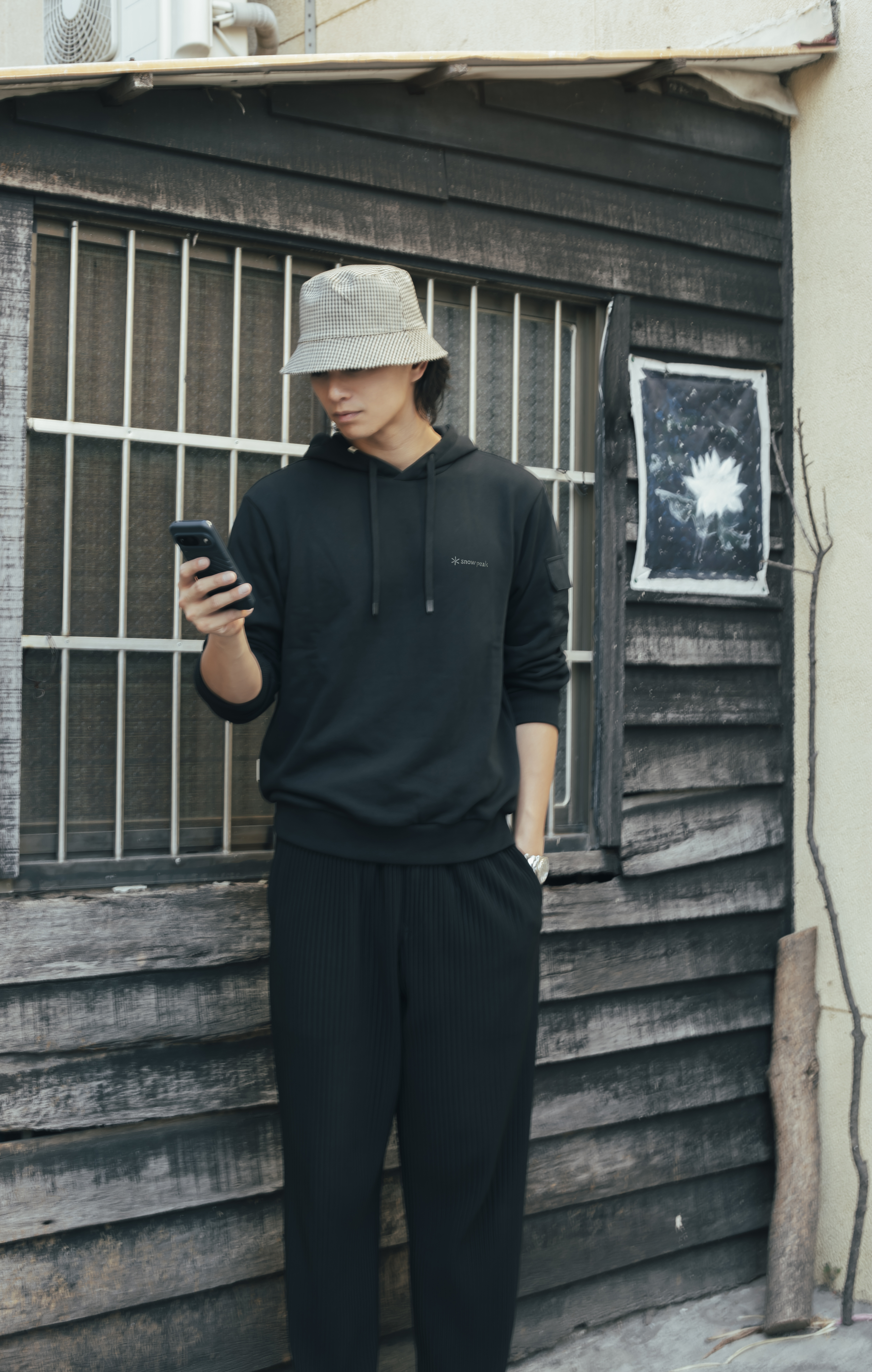 Snow Peak  帶口袋Land Pocket針織連帽T恤 4色