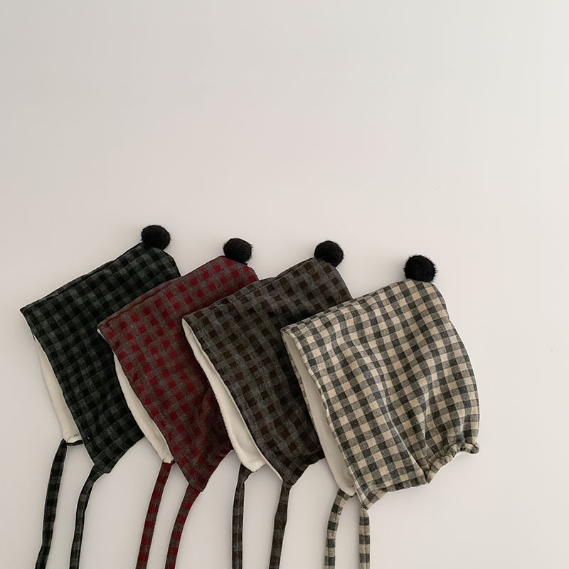 格子球球精靈帽(6m-2y)