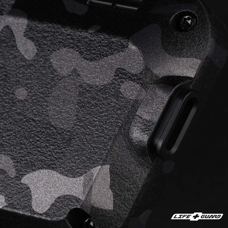 LIFE+GUARD｜Cardo PACKTALK OUTDOOR 貼膜，野戰迷彩黑OCBK 專機專屬設計開版