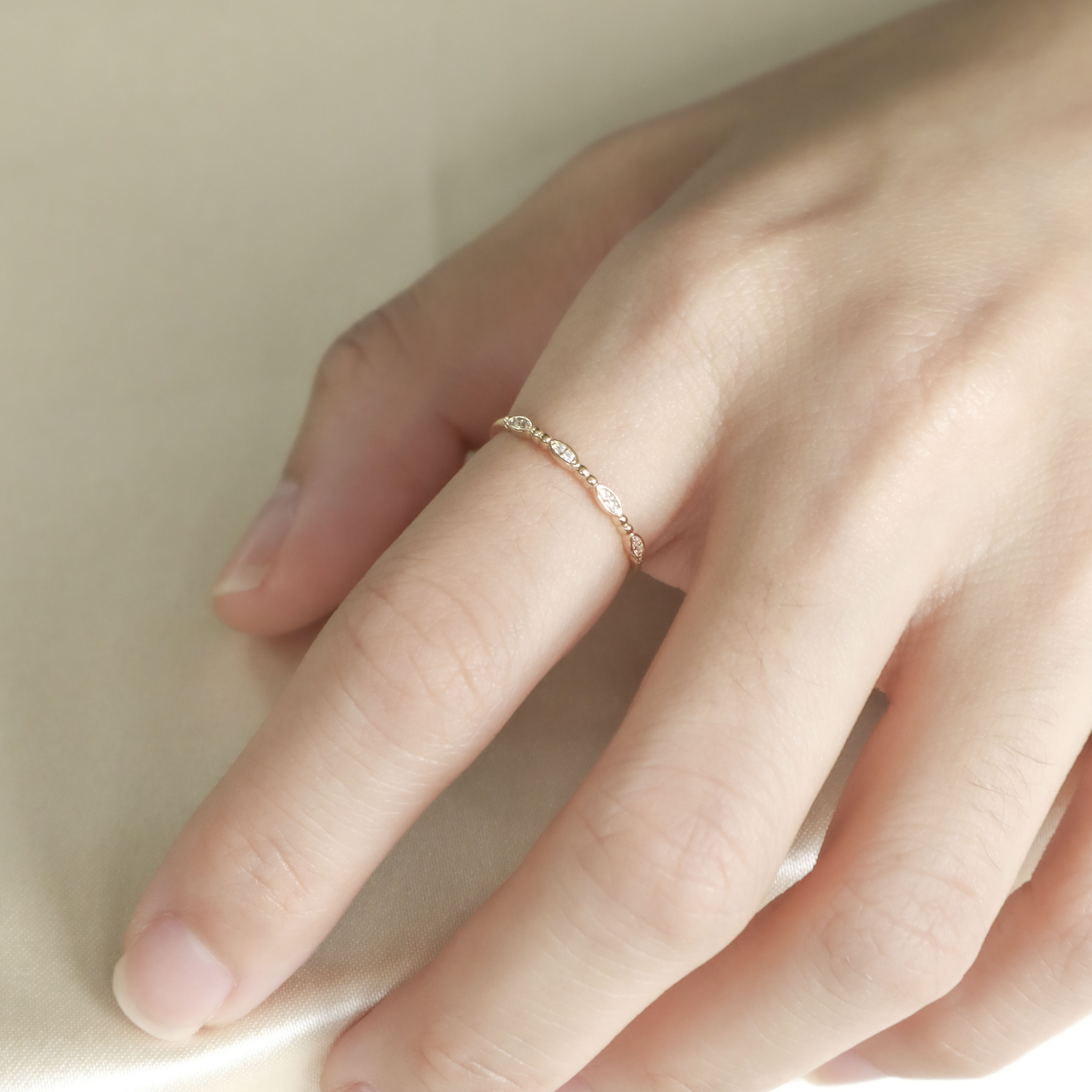 10K/恆光交織戒指