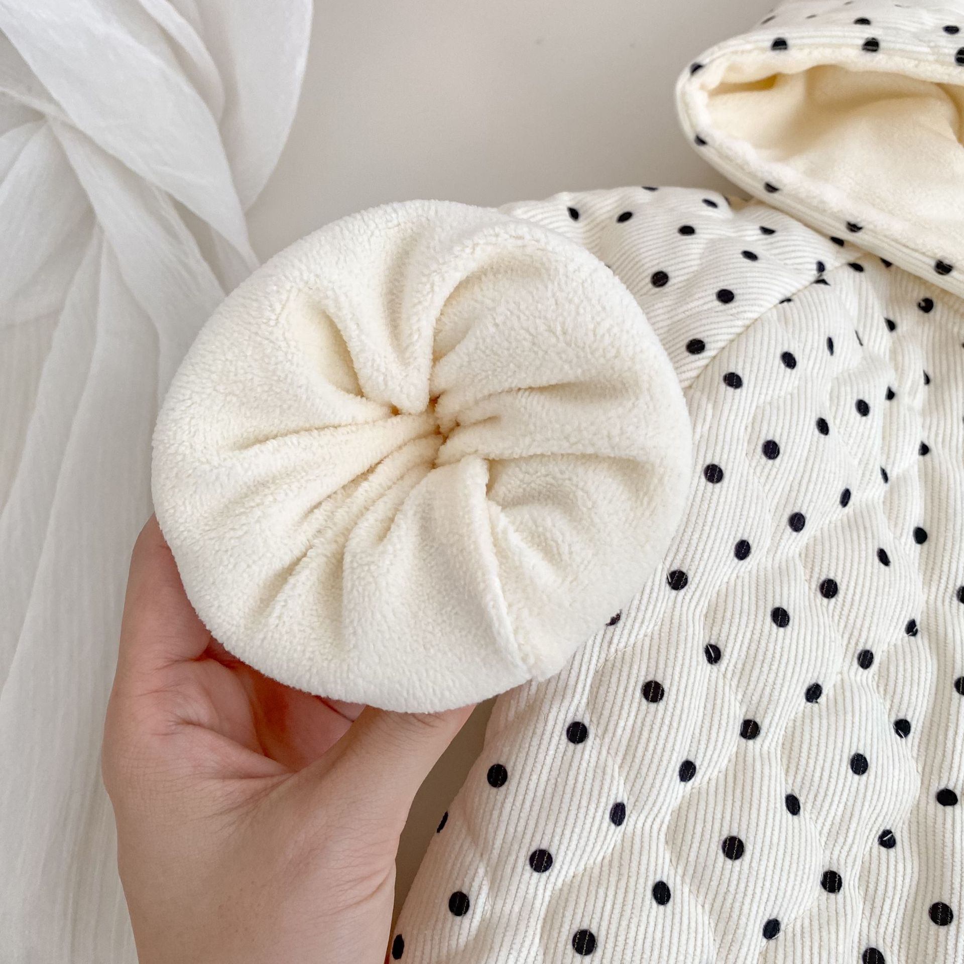 精靈點點加絨保暖外套