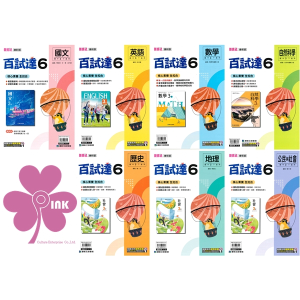 國中「康軒出版」百試達(6)_國文/英語/數學/自然/歷史/地理/公民_9年級(114下)