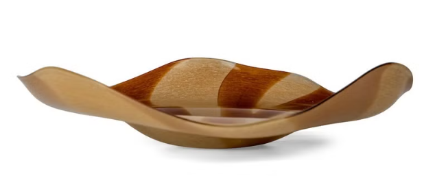 ByOn-Curve 餐盤/裝飾盤-棕彩，可放置各式甜點/花飾/飾品裝飾