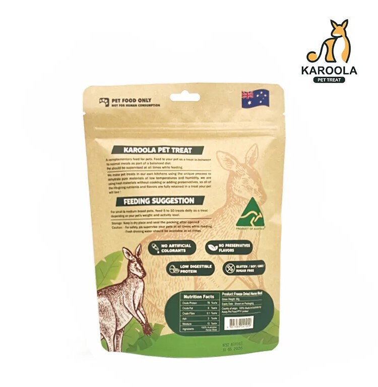 Karoola．Horse Meat馬肉片80g [$165/3包]