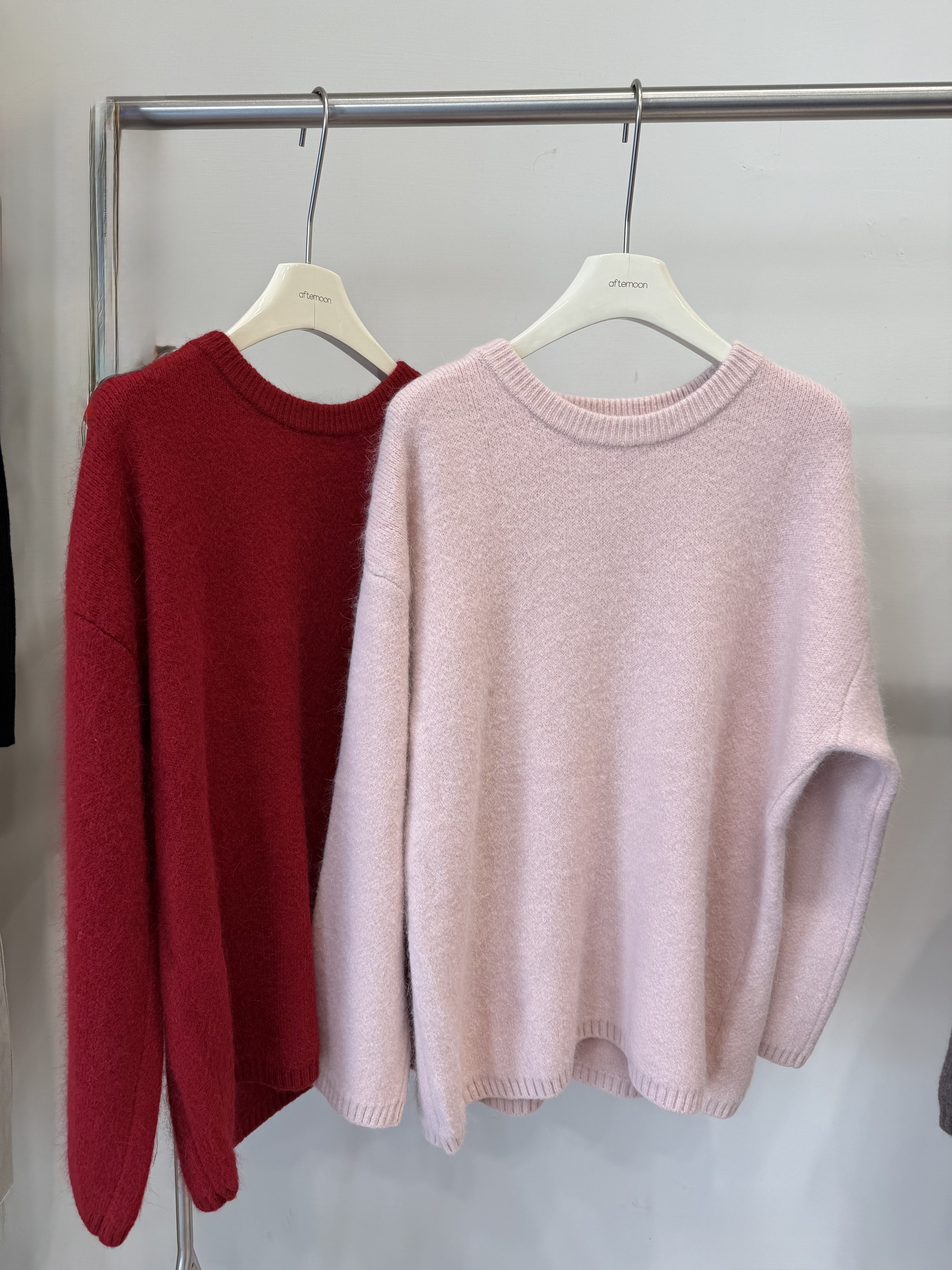 258 冬季繽紛慵懶感圓領毛衣