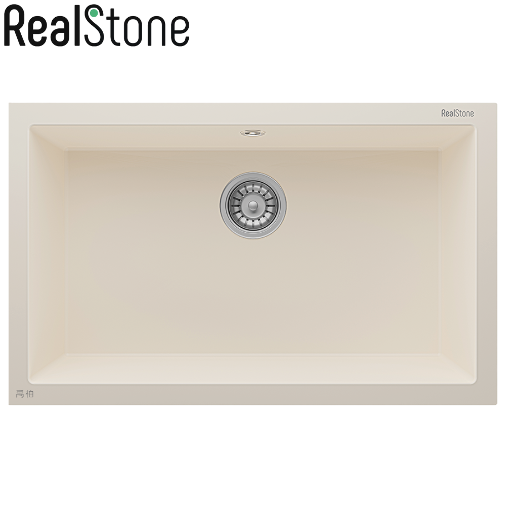 RealStone 花崗岩水槽 奶霜岩(77x47.5cm)-GORDION77 K1366010121