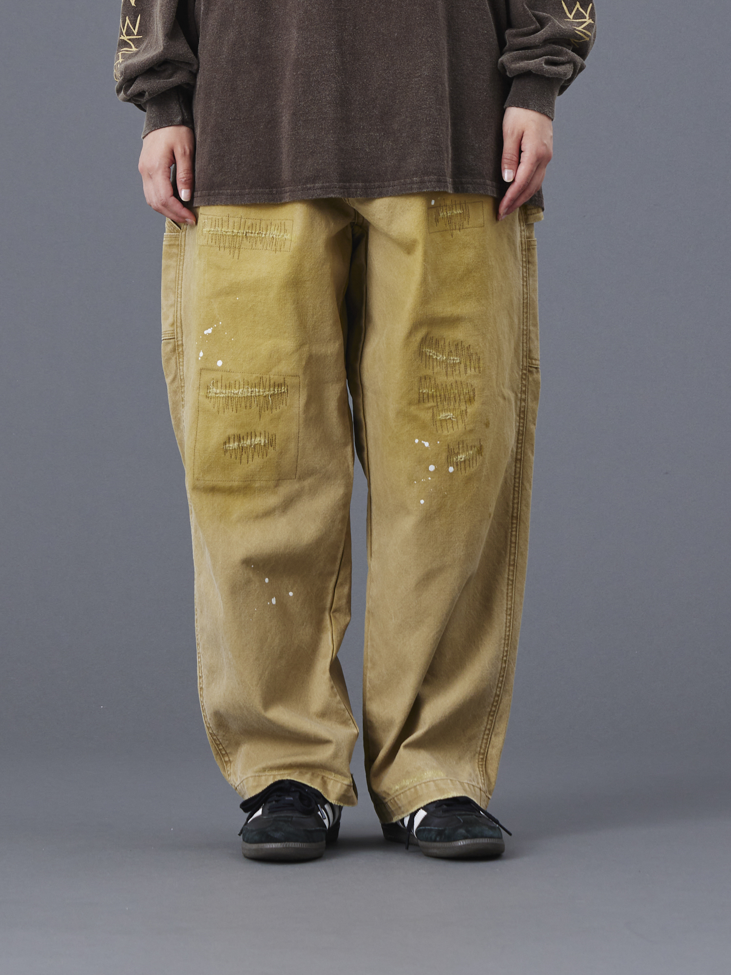 Liberaiders REPAIRED ワークパンツ 777052503 LIBERAIDERS REPAIRED CANVAS WORK PANTS 777052503 BEI
