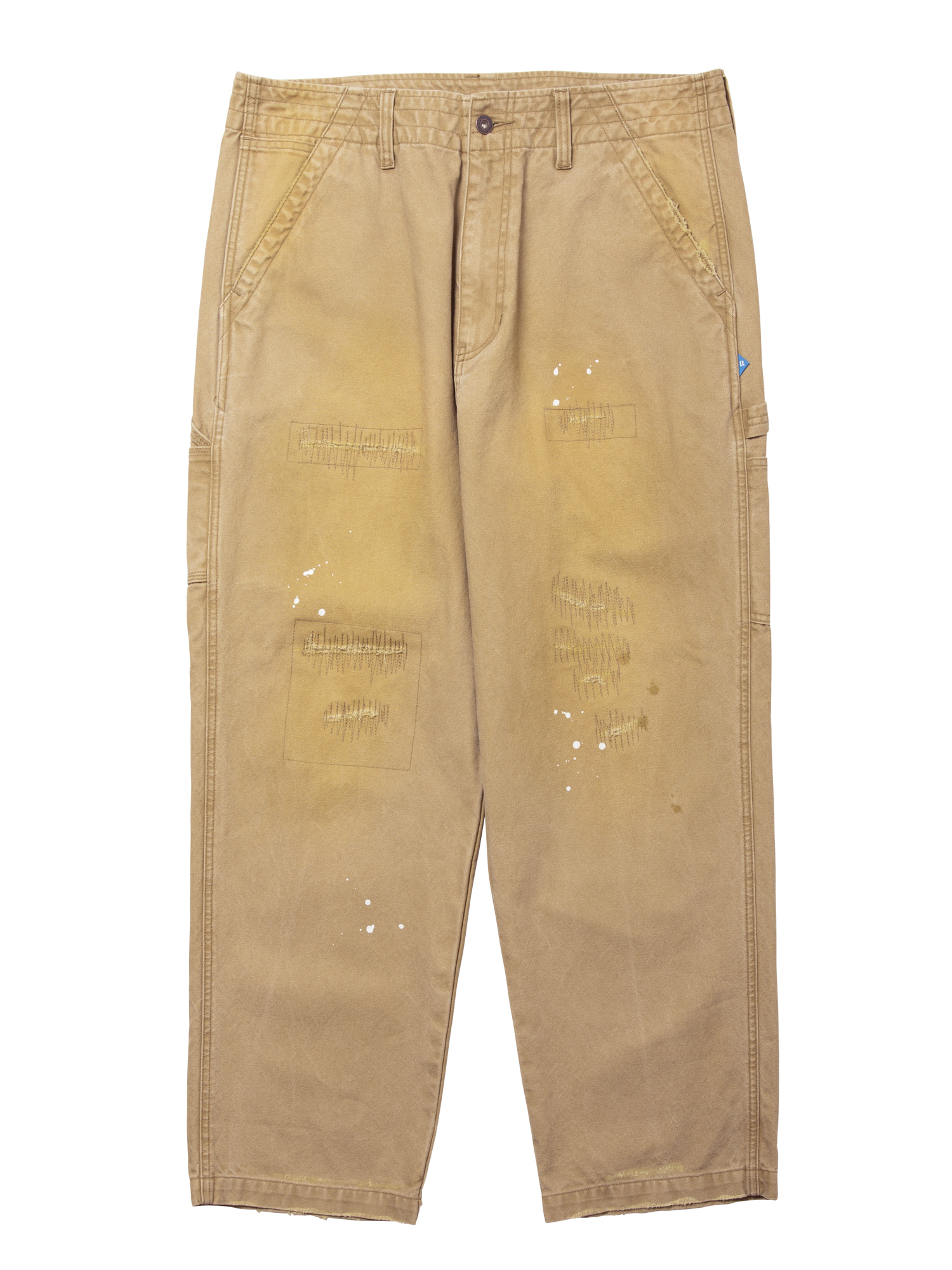 LIBERAIDERS REPAIRED CANVAS WORK PANTS 777052503 BEI
